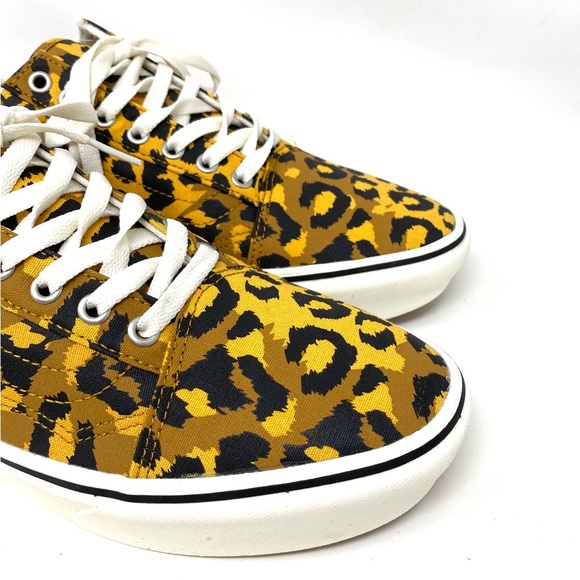 💖MEGA SALE💖VANS Comfycush Old Skool Leopard Yellow Black  Womens  VN0A5DYC9KK - Picture 4 of 11